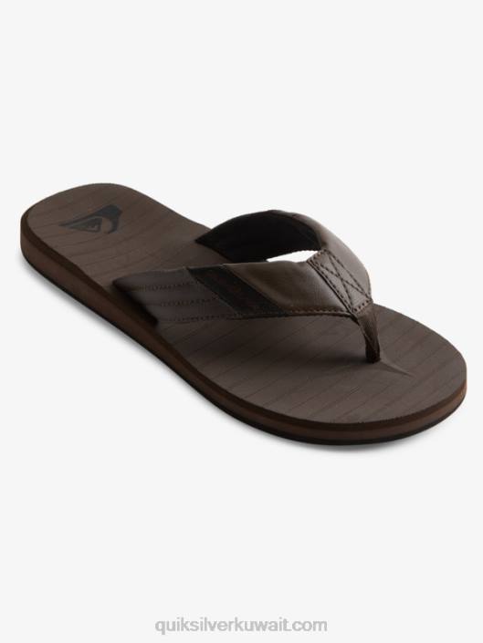 الصنادل كارفر الاستوائية Quiksilver رجال 68001297 بني / أسود