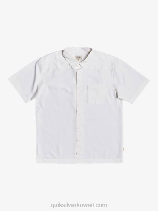 قميص ووتر مان سينتينيلا بريميوم مضاد للتجاعيد Quiksilver رجال 68001300 سنتينيلا بيضاء
