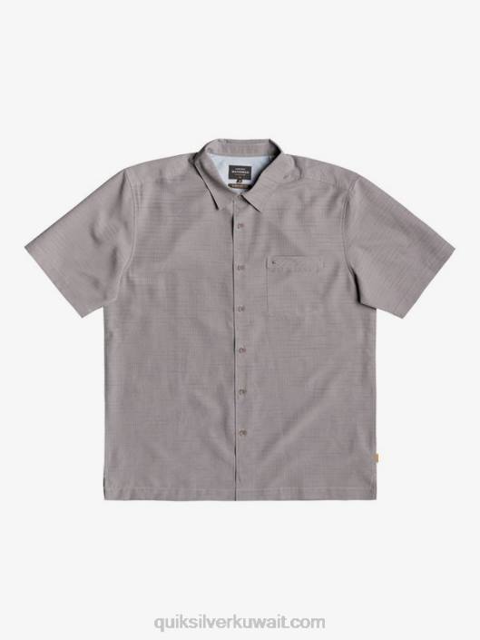 قميص ووتر مان سينتينيلا بريميوم مضاد للتجاعيد Quiksilver رجال 68001301 الصوان سنتينيلا الرمادي