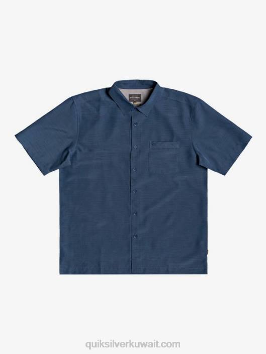 قميص ووتر مان سينتينيلا بريميوم مضاد للتجاعيد Quiksilver رجال 68001304 منتصف الليل centinella البحرية