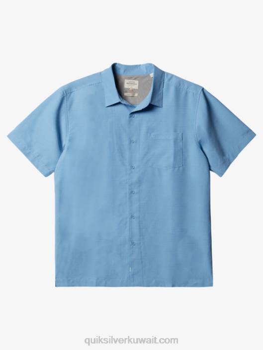 قميص ووتر مان سينتينيلا بريميوم مضاد للتجاعيد Quiksilver رجال 68001305 الغسق الأزرق سنتينيلا