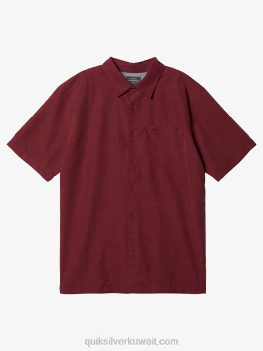 قميص ووتر مان سينتينيلا بريميوم مضاد للتجاعيد Quiksilver رجال 68001306 سنتينيلا روزوود