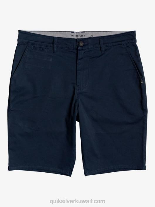 شورت جيب تشينو قابل للتمدد من كل يوم Quiksilver رجال 68001316 بليزر كحلي