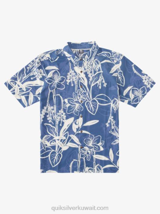 رجل الماء فضفاض طرق قميص هاواي Quiksilver رجال 68001328 طرق فضفاضة الراية