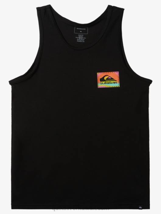 تي شيرت بلون التدفق Quiksilver رجال 68001333 أسود