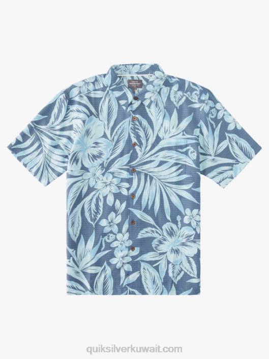 قميص الرجل المائي ليقضوا وقت قصير الأكمام Quiksilver رجال 68001335 أيام البرانش الزرقاء