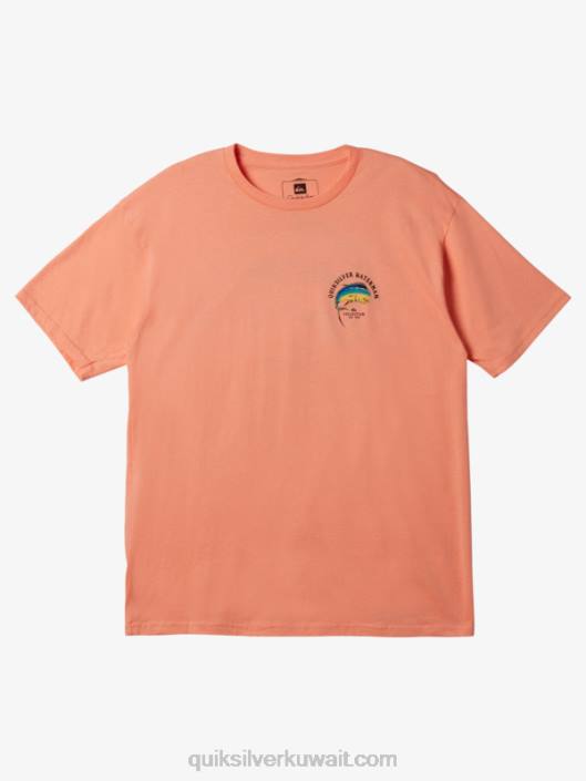توتر الماء على القميص Quiksilver رجال 68001342 الخوخ الوردي