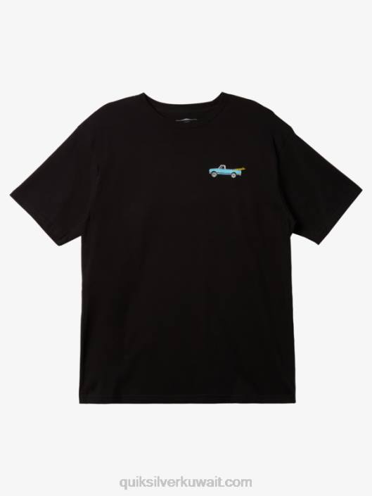 تي شيرت ملزمة منارات الماء Quiksilver رجال 68001343 أسود