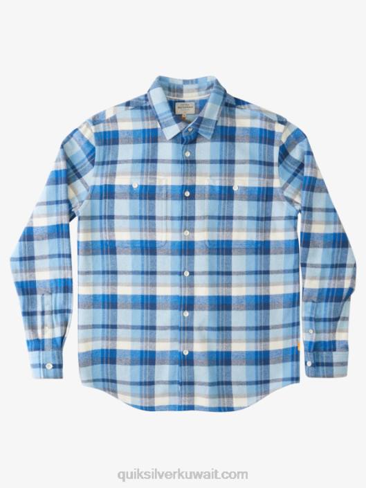 الرعد المائي مجموعات قميص الفانيلا كم طويل Quiksilver رجال 68001349 الغسق الأزرق الرعد