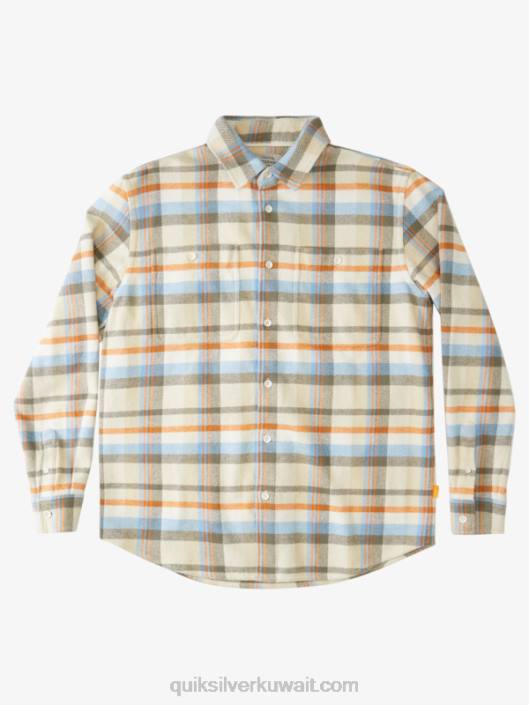 الرعد المائي مجموعات قميص الفانيلا كم طويل Quiksilver رجال 68001350 رعد أبيض عتيق