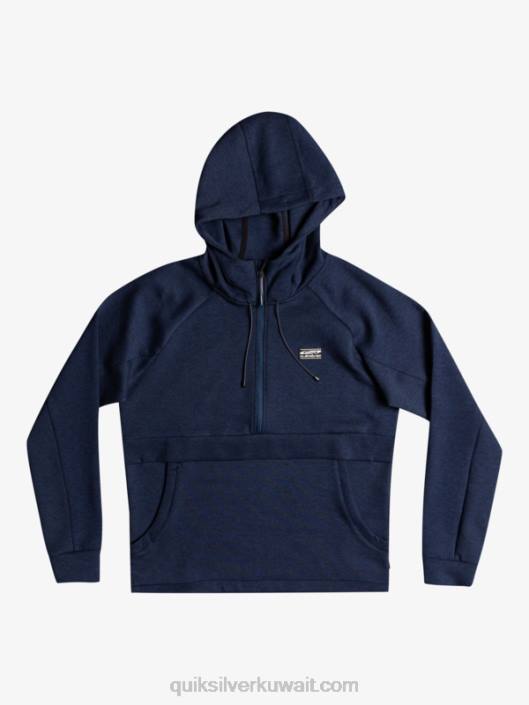 تنحى هودي نصف البريدي Quiksilver رجال 68001371 هيذر الشارة الزرقاء