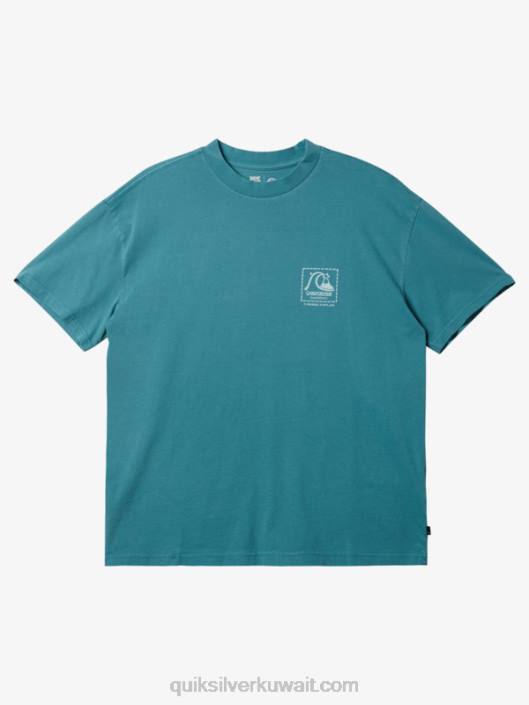 جريج كابلان تيشيرت قماش فارغ Quiksilver رجال 68001375 بريتاني الأزرق