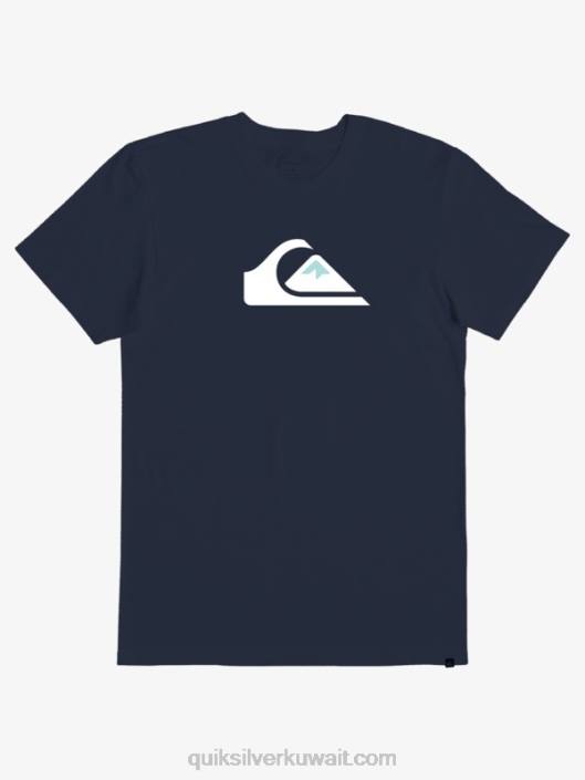تي شيرت بشعار الشركة Quiksilver رجال 68001382 بليزر كحلي