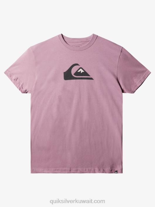 تي شيرت بشعار الشركة Quiksilver رجال 68001388 الأوركيد المتربة