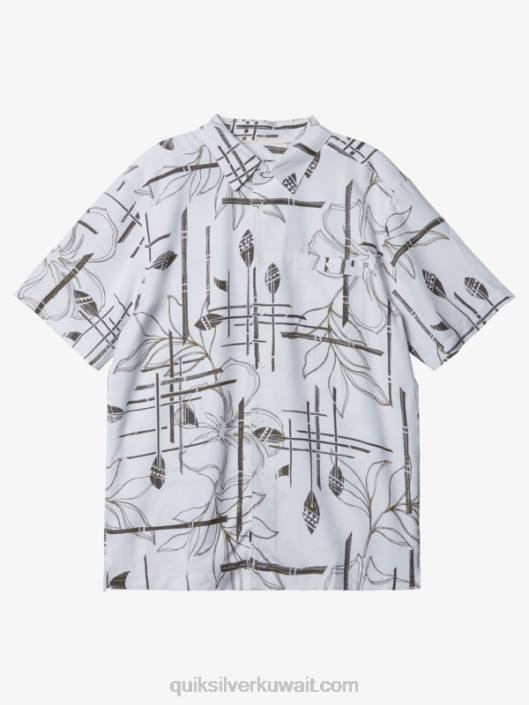 قميص بأكمام قصيرة Quiksilver رجال 68001416 أبيض