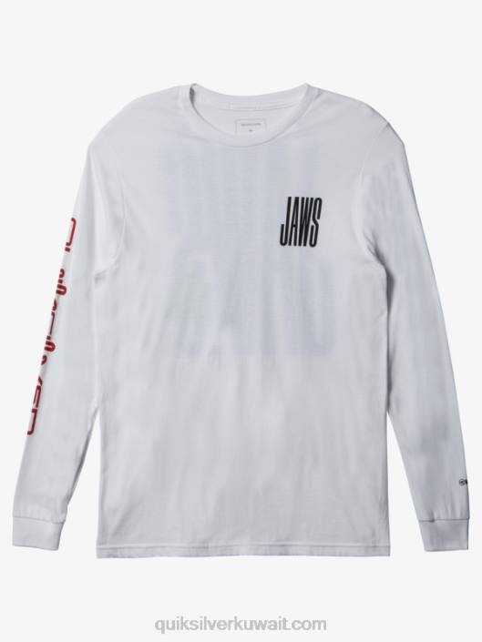 تي شيرت الفك الموجي الكبير التحدي Quiksilver رجال 68001425 أبيض