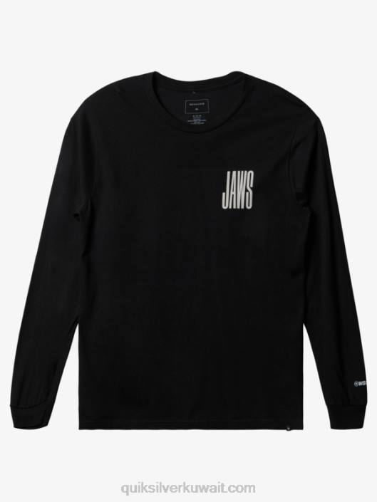 تي شيرت الفك الموجي الكبير التحدي Quiksilver رجال 68001426 أسود