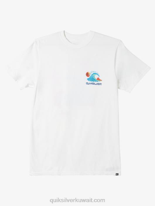 تي شيرت قاع المحيط Quiksilver رجال 68001477 أبيض