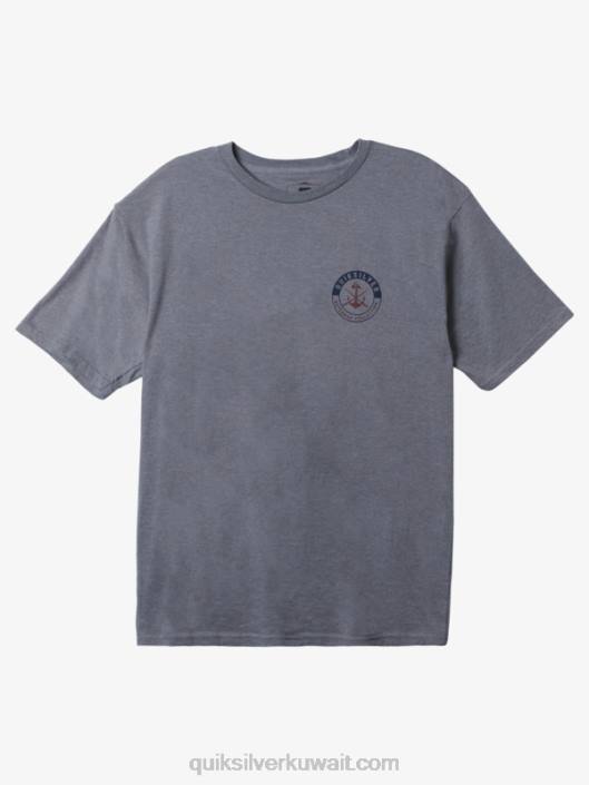 تي شيرت ووترمان جلسات الهموم Quiksilver رجال 68001483 هيذر رمادي متوسط