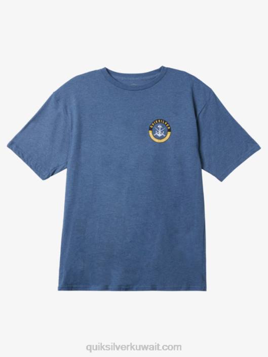 تي شيرت ووترمان جلسات الهموم Quiksilver رجال 68001484 هيذر الأزرق الراية