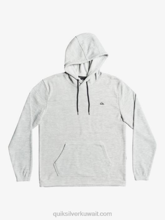 هوديي الضروريات Quiksilver رجال 68001490 هيذر رمادي فاتح
