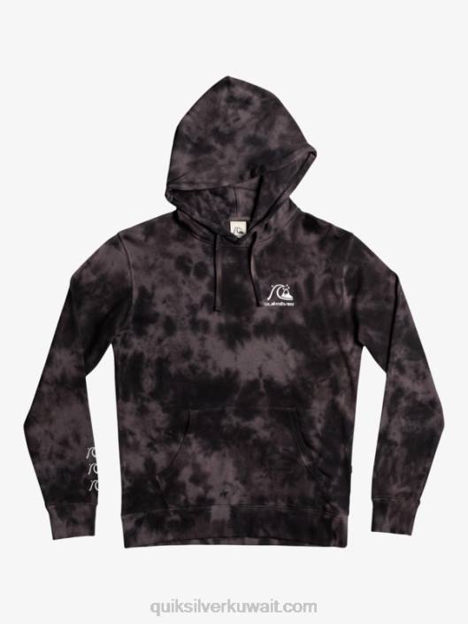 هوديي غائم صبغ التعادل Quiksilver رجال 68001503 أسود صبغ التعادل غائم