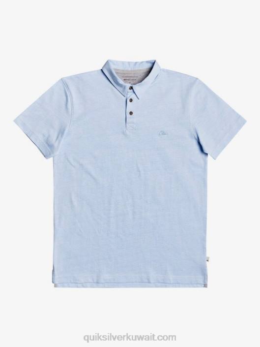 قميص بولو بأكمام قصيرة للرحلات الشمسية اليومية Quiksilver رجال 68001553 متجدد الهواء الأزرق