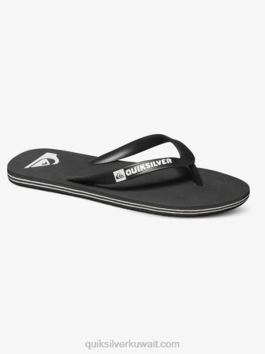 شبشب مولوكاي Quiksilver رجال 68001591 أسود / أبيض