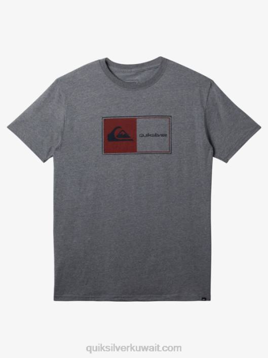 تي شيرت قفل الأساسية Quiksilver رجال 6800160 هيذر رمادي متوسط