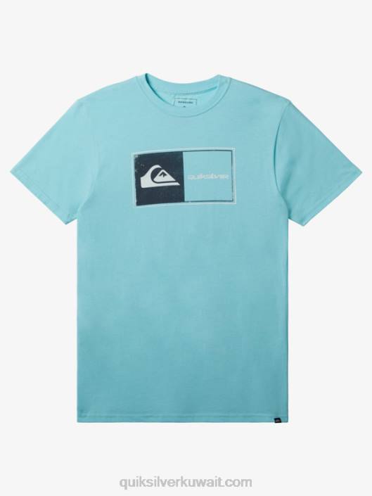 تي شيرت قفل الأساسية Quiksilver رجال 6800161 ملاك الخلنج الأزرق