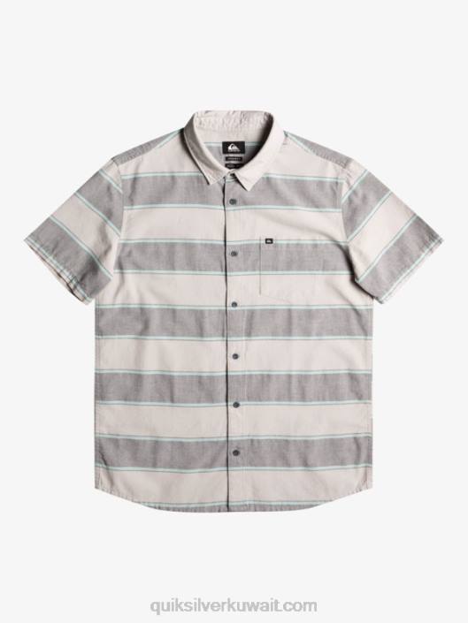 قميص بأكمام قصيرة وقت الذروة Quiksilver رجال 68001620 وقت الذروة الرمادي البنفسجي