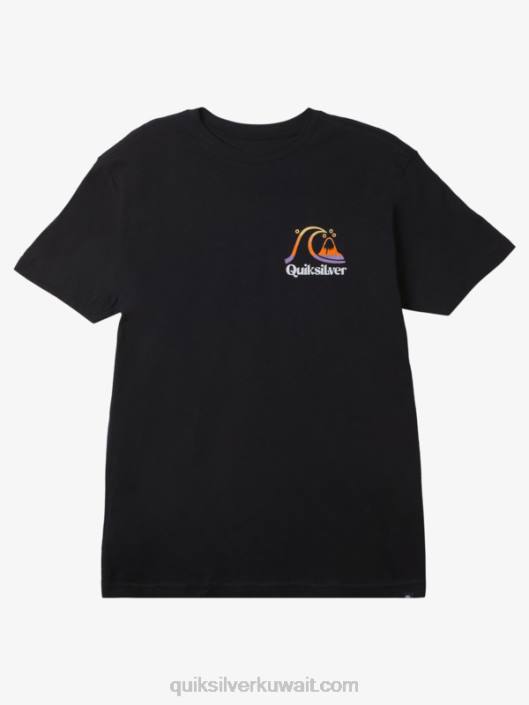تي شيرت جزيرة تايم Quiksilver رجال 68001627 أسود