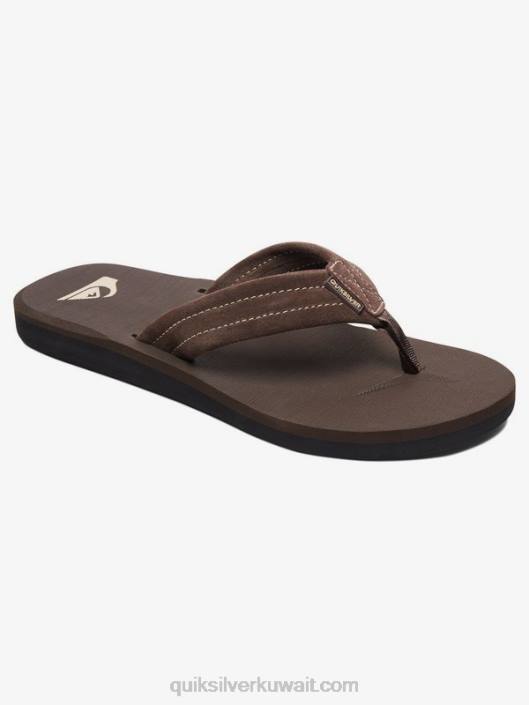 صندل من الجلد المدبوغ كارفر Quiksilver رجال 68001631 demitasse - صلب