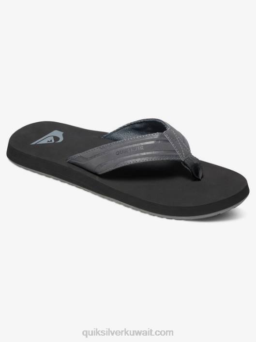 الصنادل القرد وجع Quiksilver رجال 68001645 رمادي / أسود