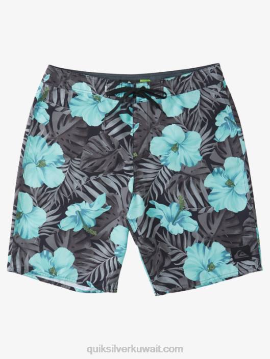 كل يوم شورت كلاسيكي بطبعة زهور Quiksilver رجال 68001683 أسود د الأزهار