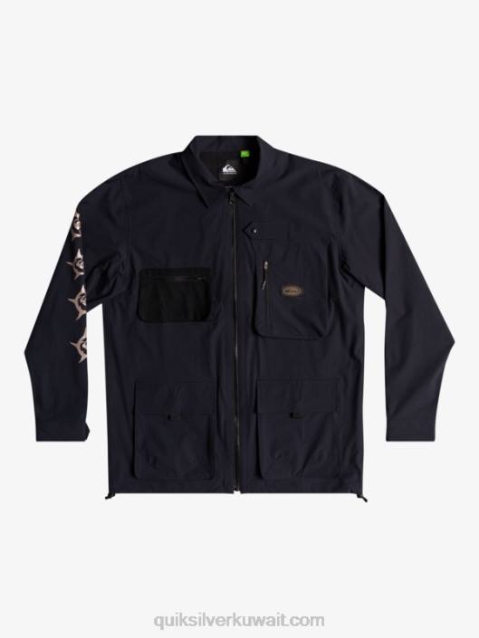 قميص طويل الأكمام تحت السماء Quiksilver رجال 68001717 أسود
