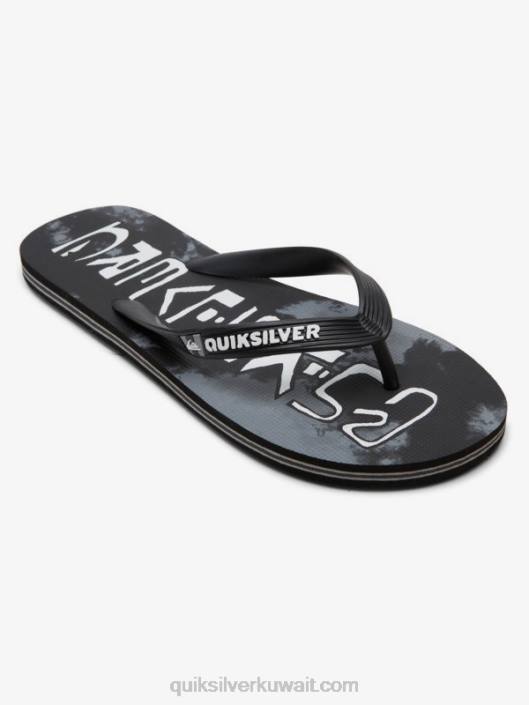 شبشب بحمض مولوكاي Quiksilver رجال 68001775 أسود