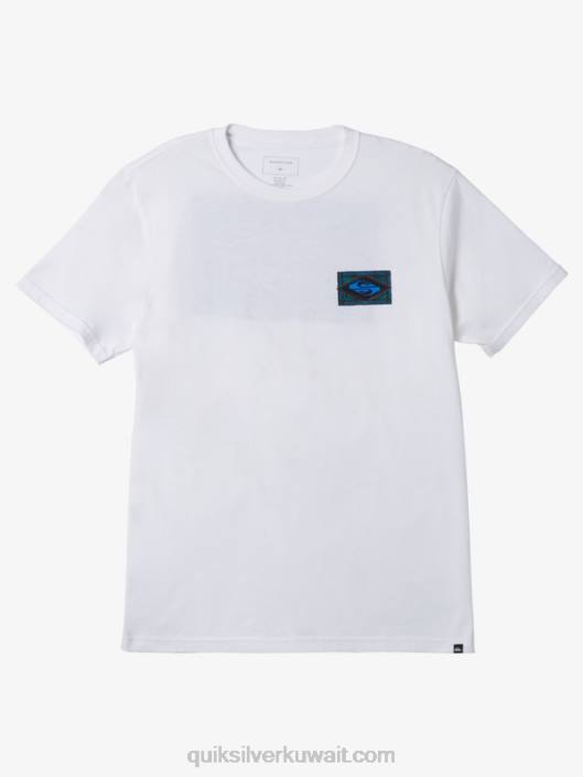 تي شيرت الاهتزاز Quiksilver رجال 6800179 أبيض