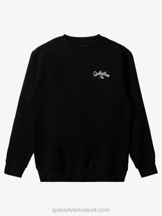 سويت شيرت جديد بياقة مستديرة Quiksilver رجال 68001802 أسود