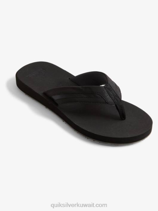 الصنادل كارفر سكويش لوكس Quiksilver رجال 68001830 أسود / رمادي