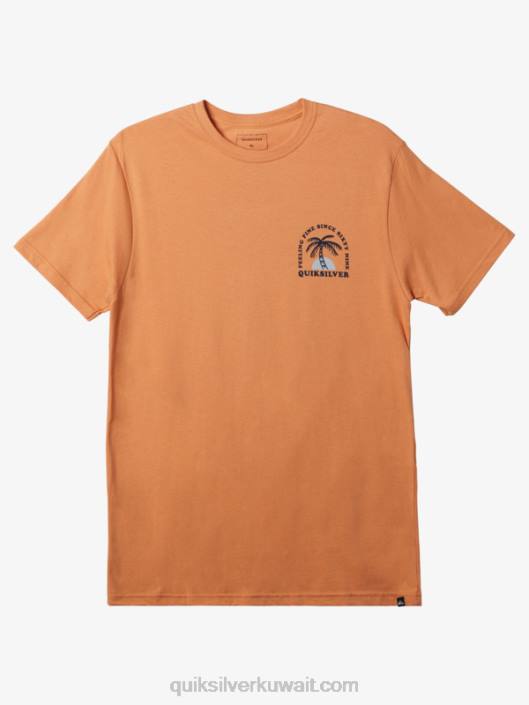 تي شيرت تموج Quiksilver رجال 6800186 تان النحاس