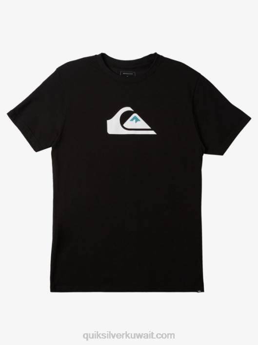 تي شيرت بشعار الشركة Quiksilver رجال 6800189 أسود