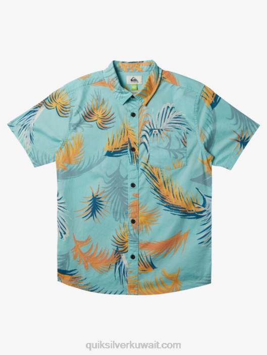قميص بأكمام قصيرة خلل استوائي Quiksilver أولاد 68001912 الملاك الأزرق خلل الاستوائية