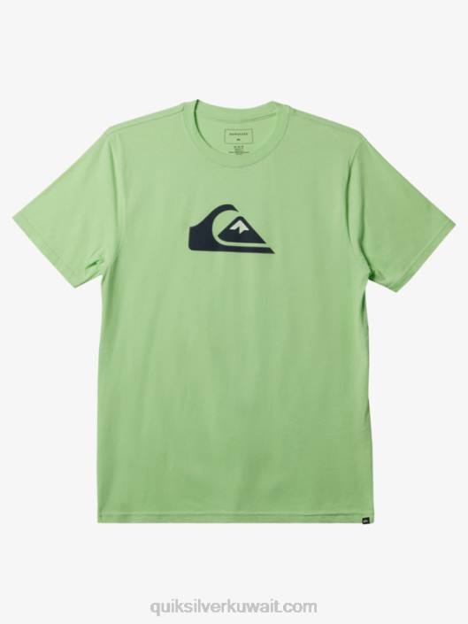 تي شيرت بشعار الشركة Quiksilver رجال 6800196 الجنة الخضراء