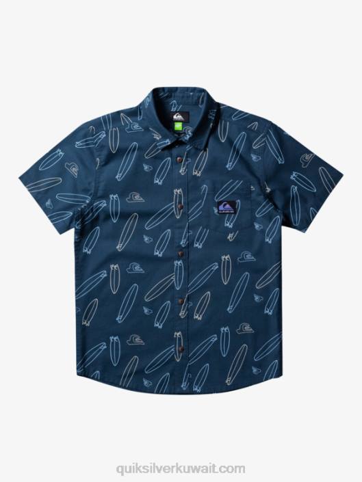 أين هو قميص لوحي بأكمام قصيرة Quiksilver أولاد 68002009 منتصف الليل حيث يوجد لوح بلدي