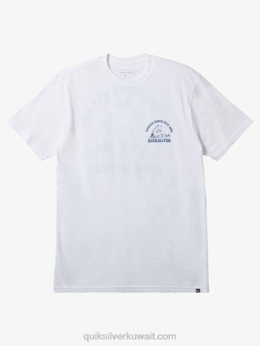 أوقد منذ اليوم الأول تي شيرت Quiksilver رجال 6800230 أبيض