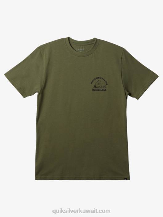 أوقد منذ اليوم الأول تي شيرت Quiksilver رجال 6800231 اربع اوراق برسيم