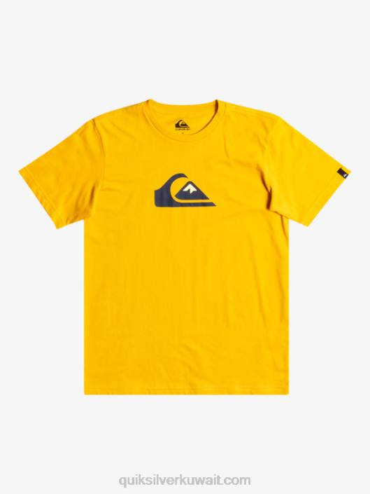 شعار شركات - تي شيرت Quiksilver أولاد 68002316 قضيب ذهبي