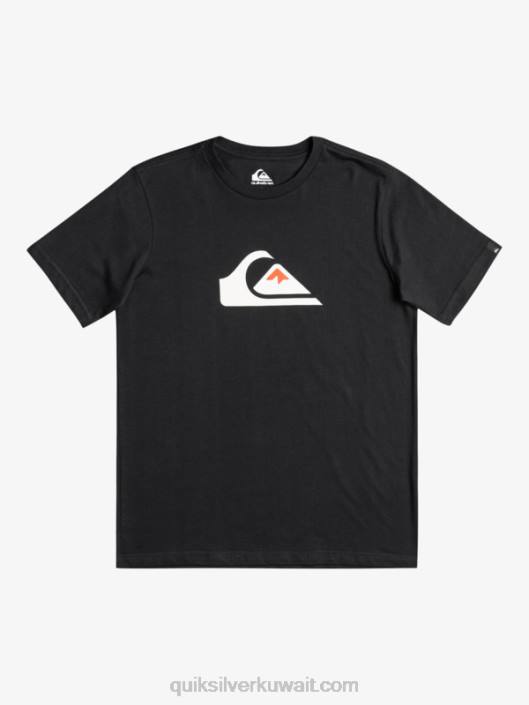 شعار شركات - تي شيرت Quiksilver أولاد 68002317 أسود