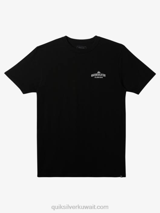 من ساحل فلوريدا إلى الساحل تي شيرت Quiksilver رجال 6800235 أسود